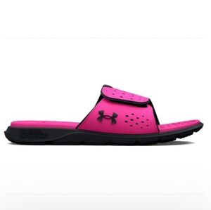 BRAND NEW UNDER ARMOUR UA IGNITE PRO SLIDES VIBRANT SANDALS with BLACK ACCENT